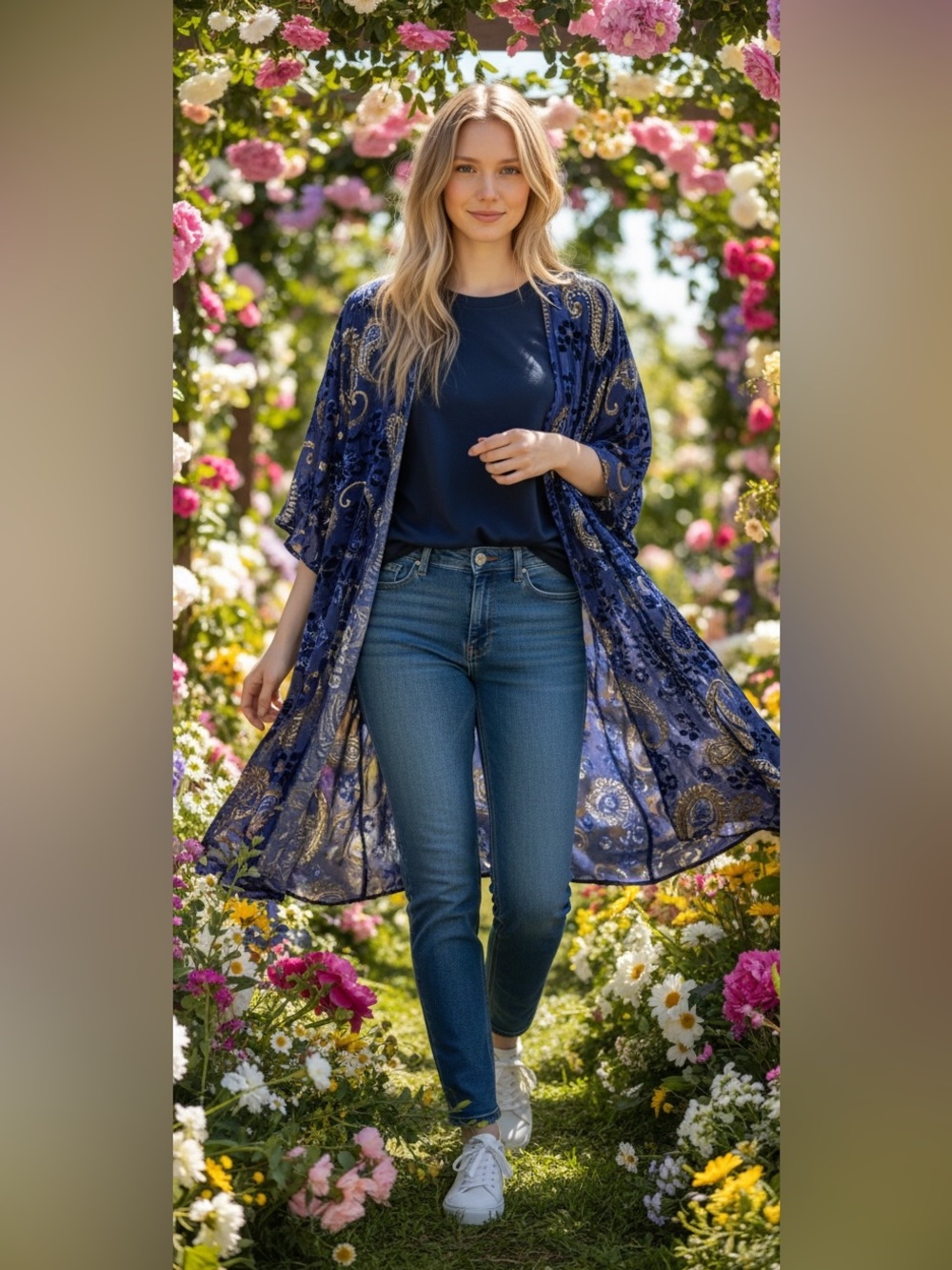 Millau burnt velvet duster